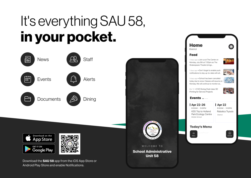 It's everything SAU58 in your pocket. Download the SAU58 add from the iOS App Store or Android play store and enable notifications.