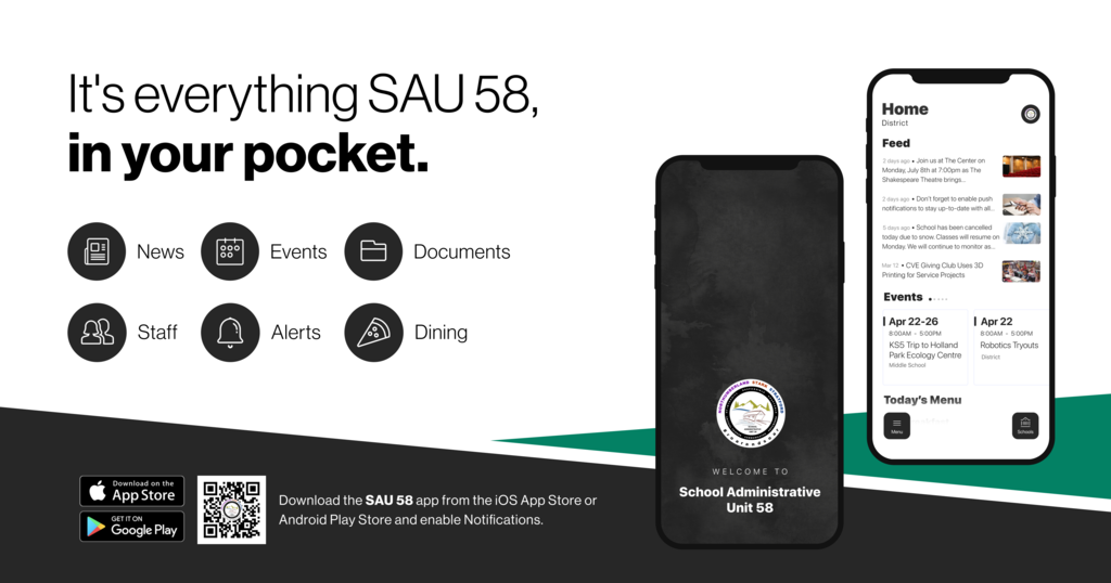 It's everything SAU 58 in your pocket: picture of phones showing off new app